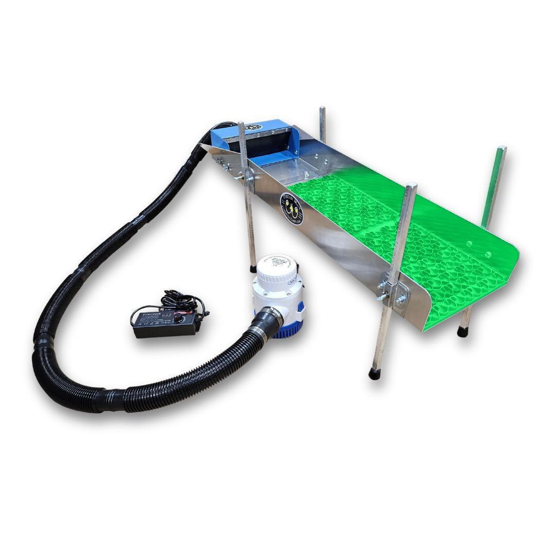 10X35 Power Sluice Box Kit with Dream Mat + 18" leg Kit | Gold Prospecting Equipment