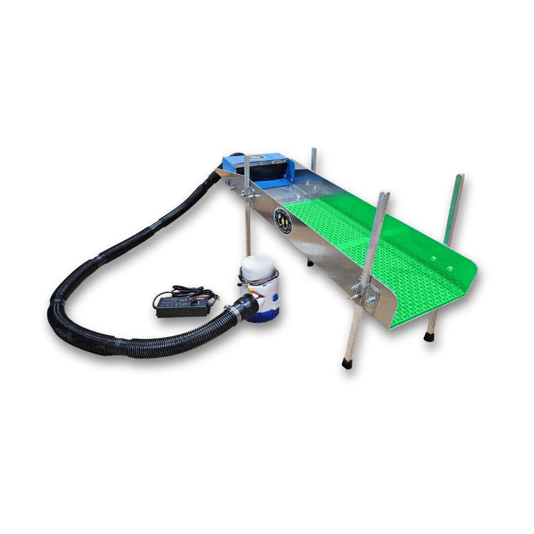10X35 Power Sluice Box Kit with Dream Mat + 18" leg Kit | Gold Prospecting Equipment